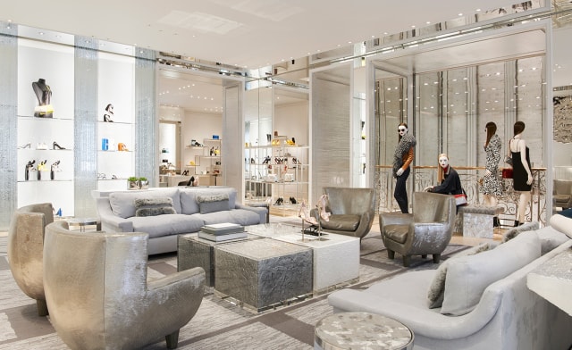 luxury retail design in london shop