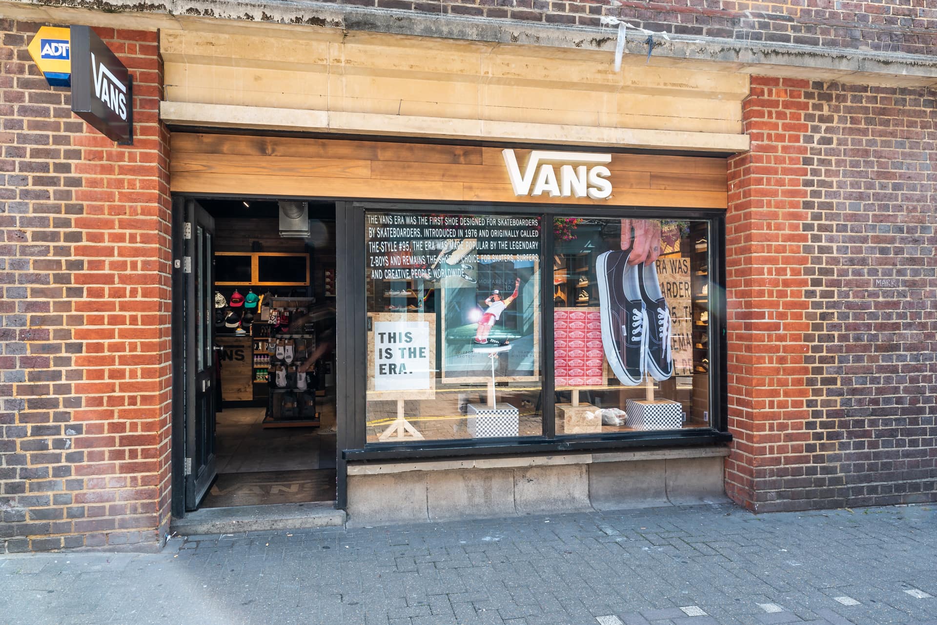 Vans shop with a branded shop