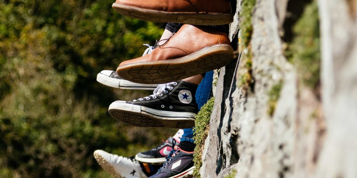 people relaxing in a natural environment