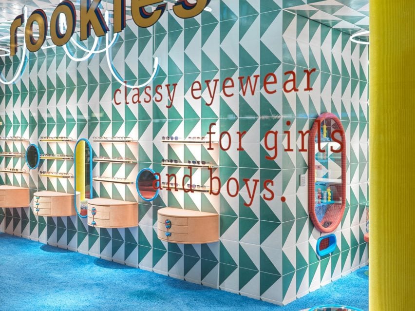 Rookies Eyewear Munich maximalism in retail design